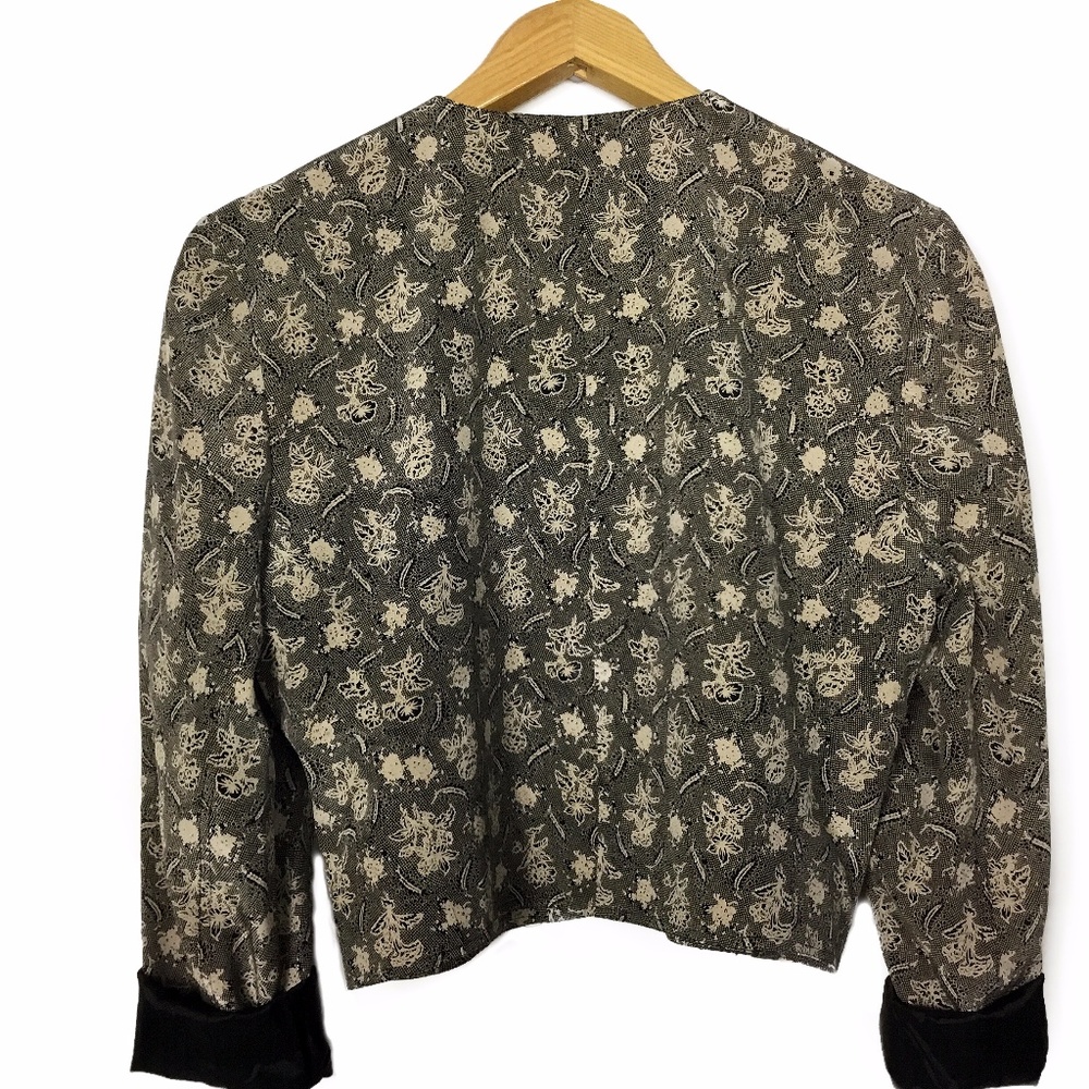 Vintage St. Gillian by Kay Unger Silk Crop Jacket - Picture 2 of 8